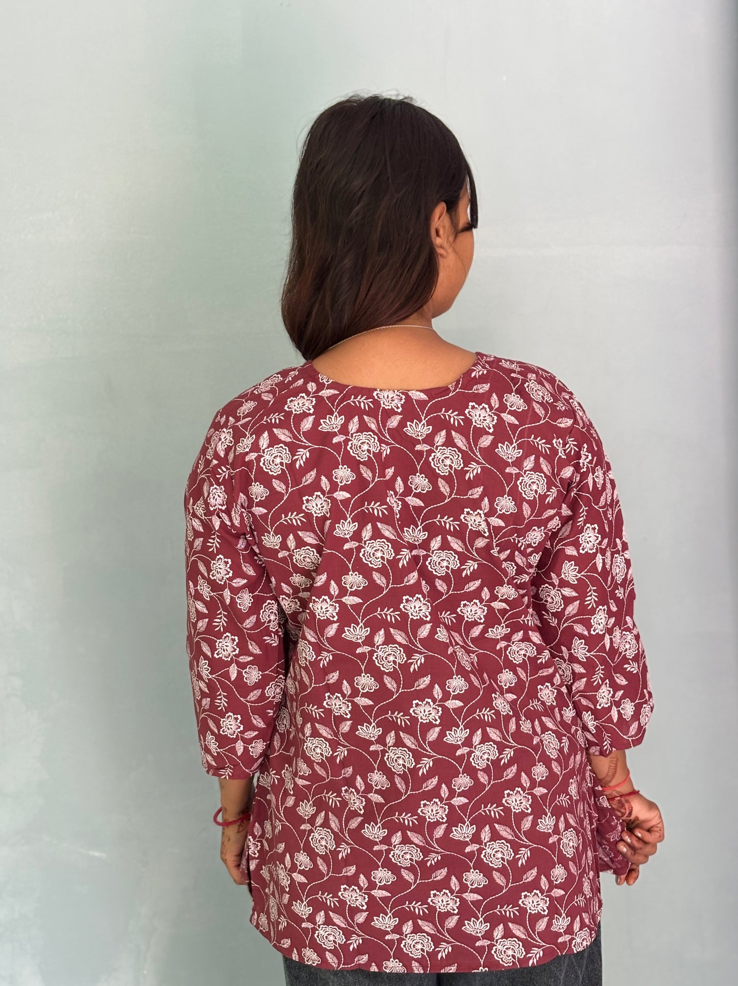 Cotton Printed Short Kurti