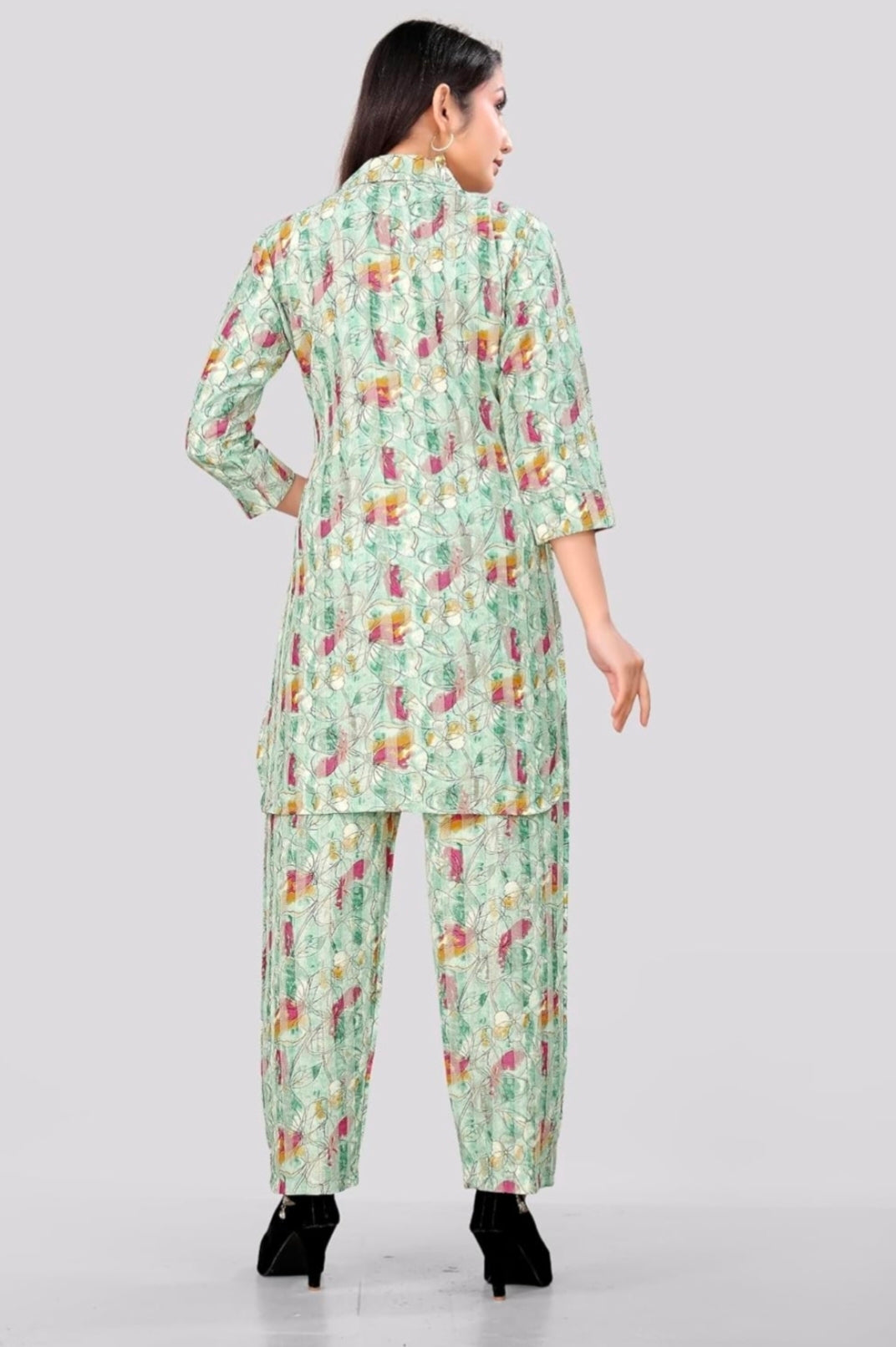 PRINTED CO ORD SET FOR WOMAN