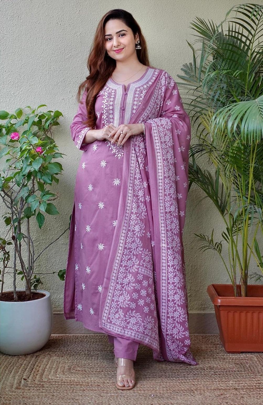 Suit set with dupatta