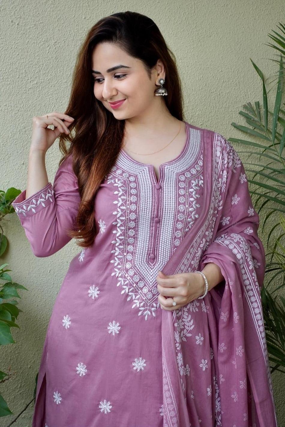 Suit set with dupatta