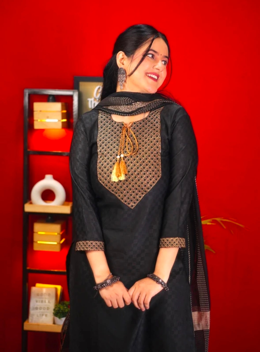 Tibra Attire Cotton Kurti Pant Set