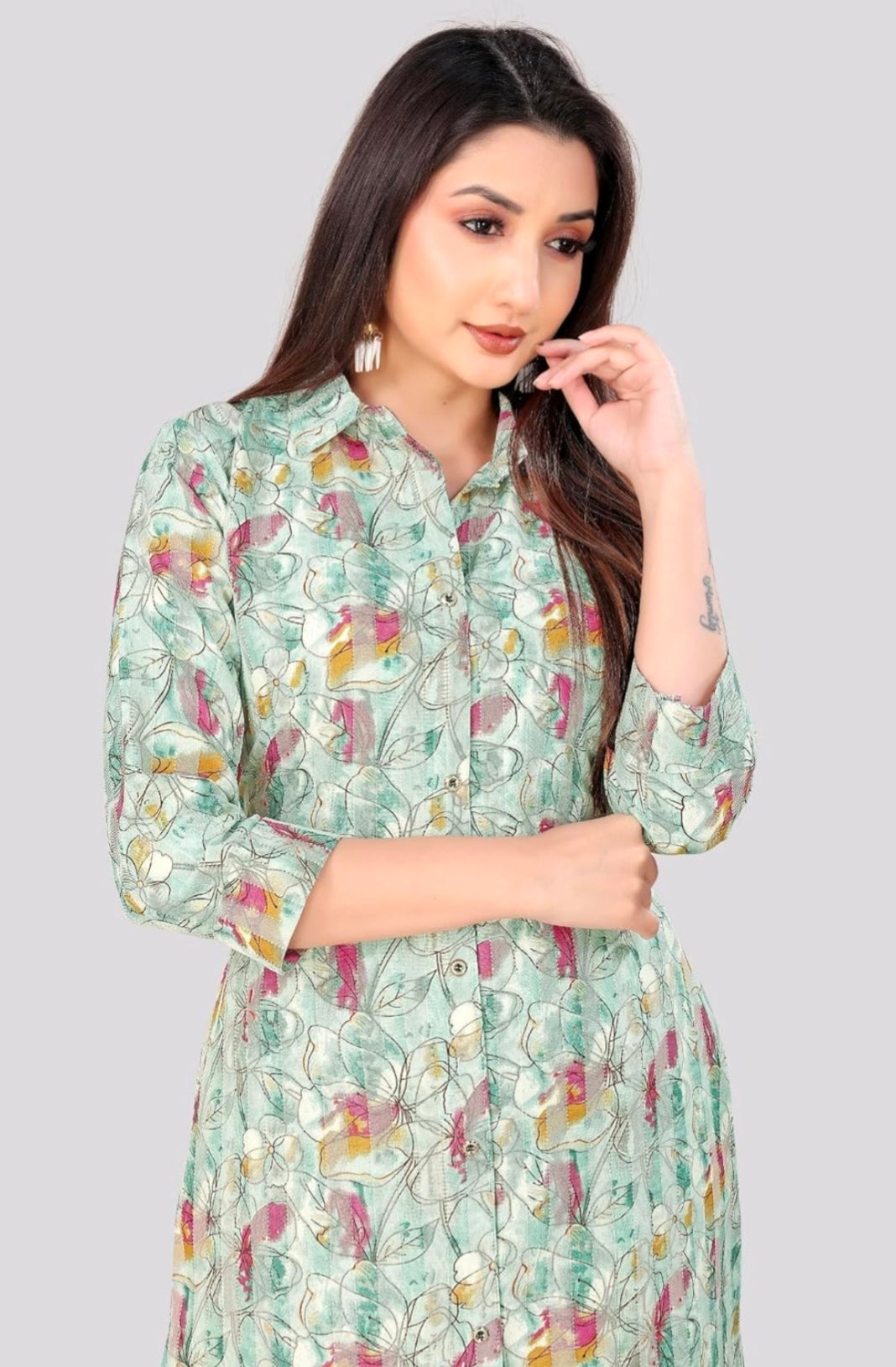 PRINTED CO ORD SET FOR WOMAN