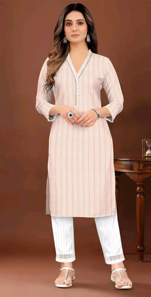 women cotton kurta set