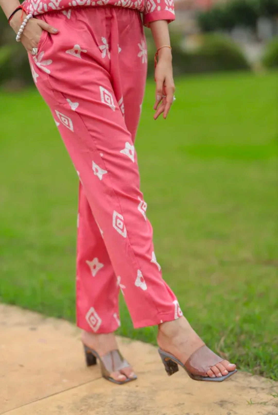 Cotton blend kurta set