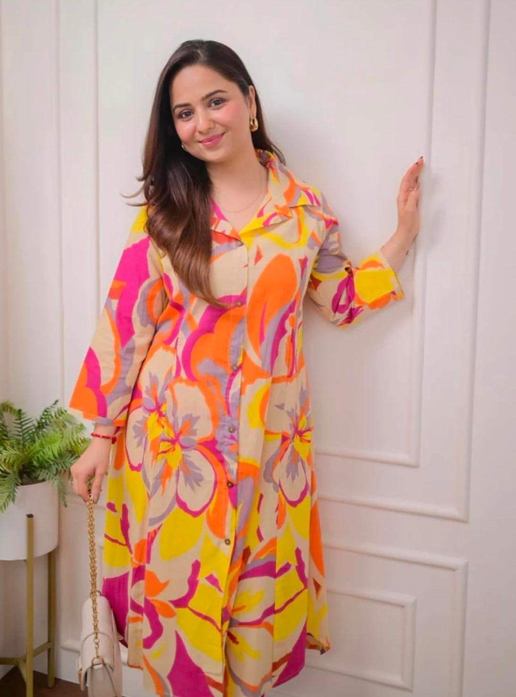 multicolor kurta set