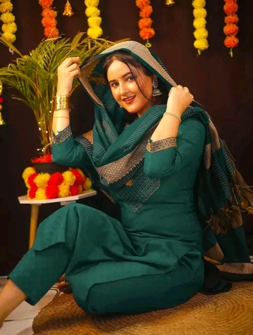 Kurti Pant with Dupatta For Women
