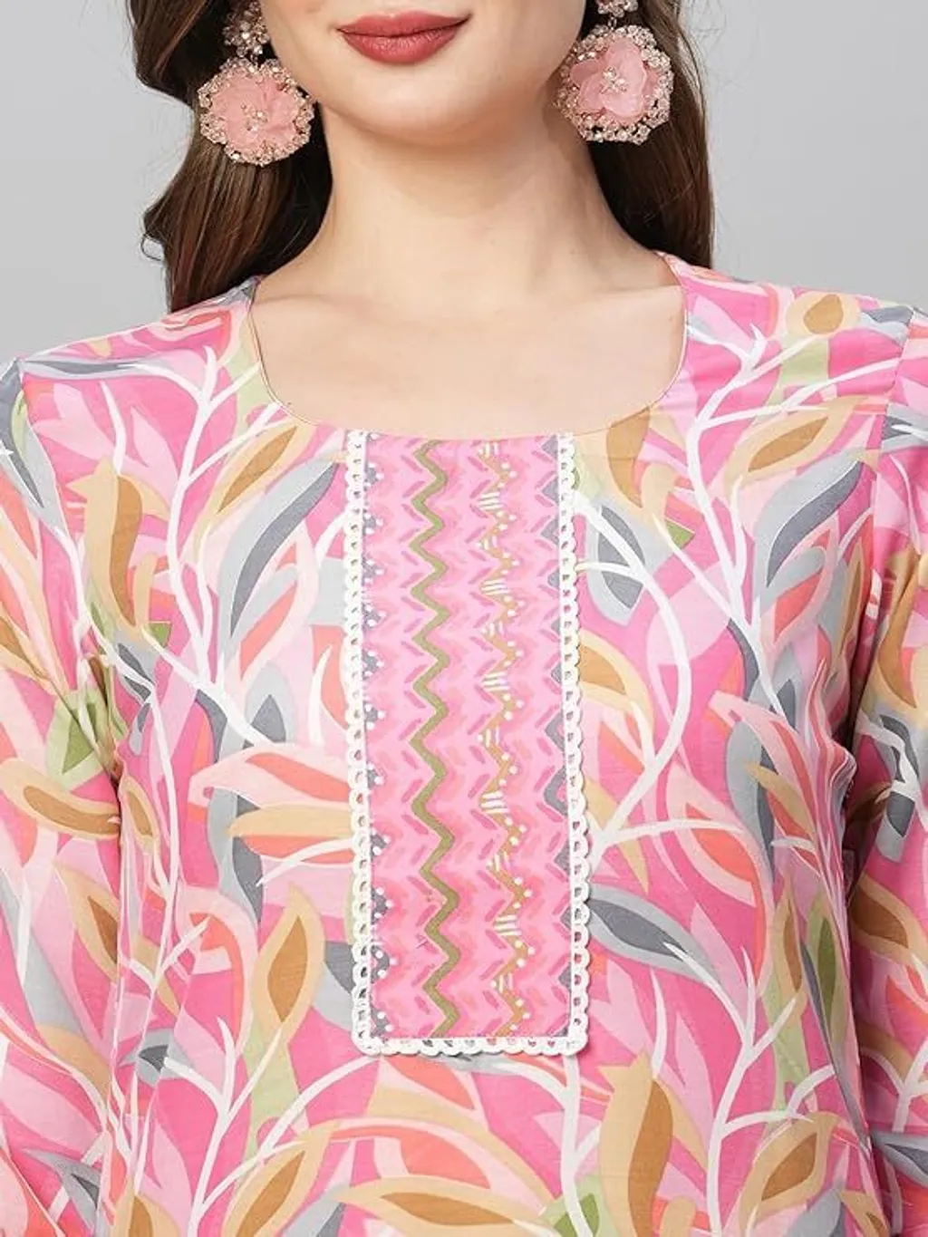 Cotton kurti with pent for women