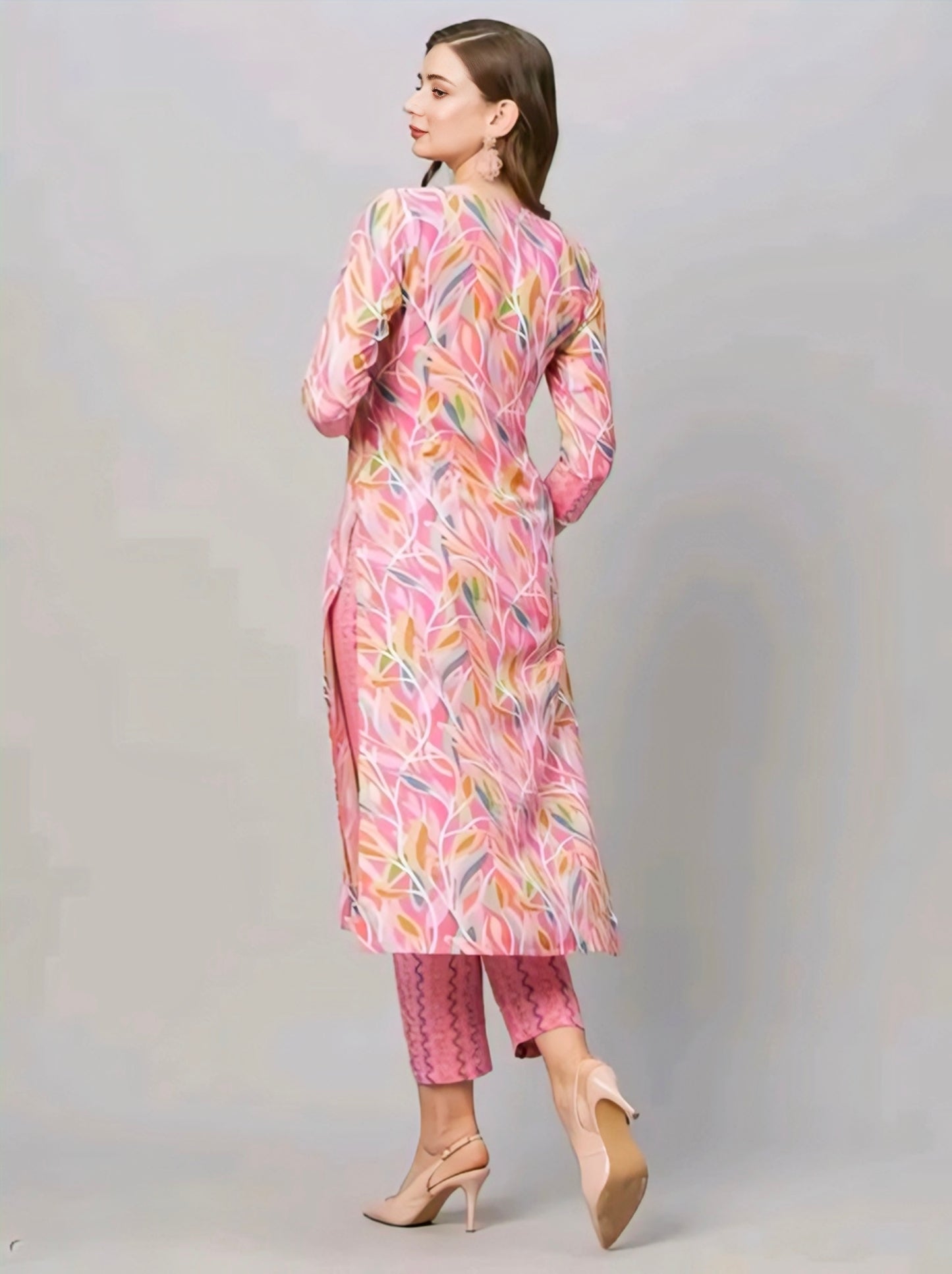 Cotton kurti with pent for women