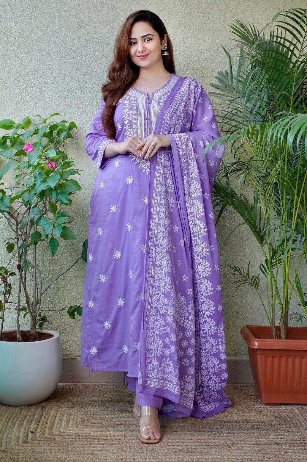 Suit set with dupatta