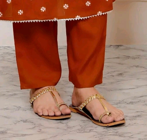 Orange Rayon Bandhani Print Straight Embroidered Lace Work Women Kurta pant with dupatta
