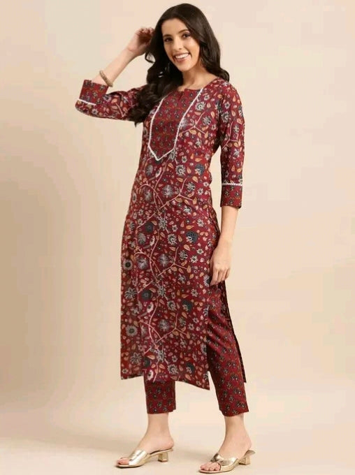 Attractive flower printed
Graceful Women Kurta Sets