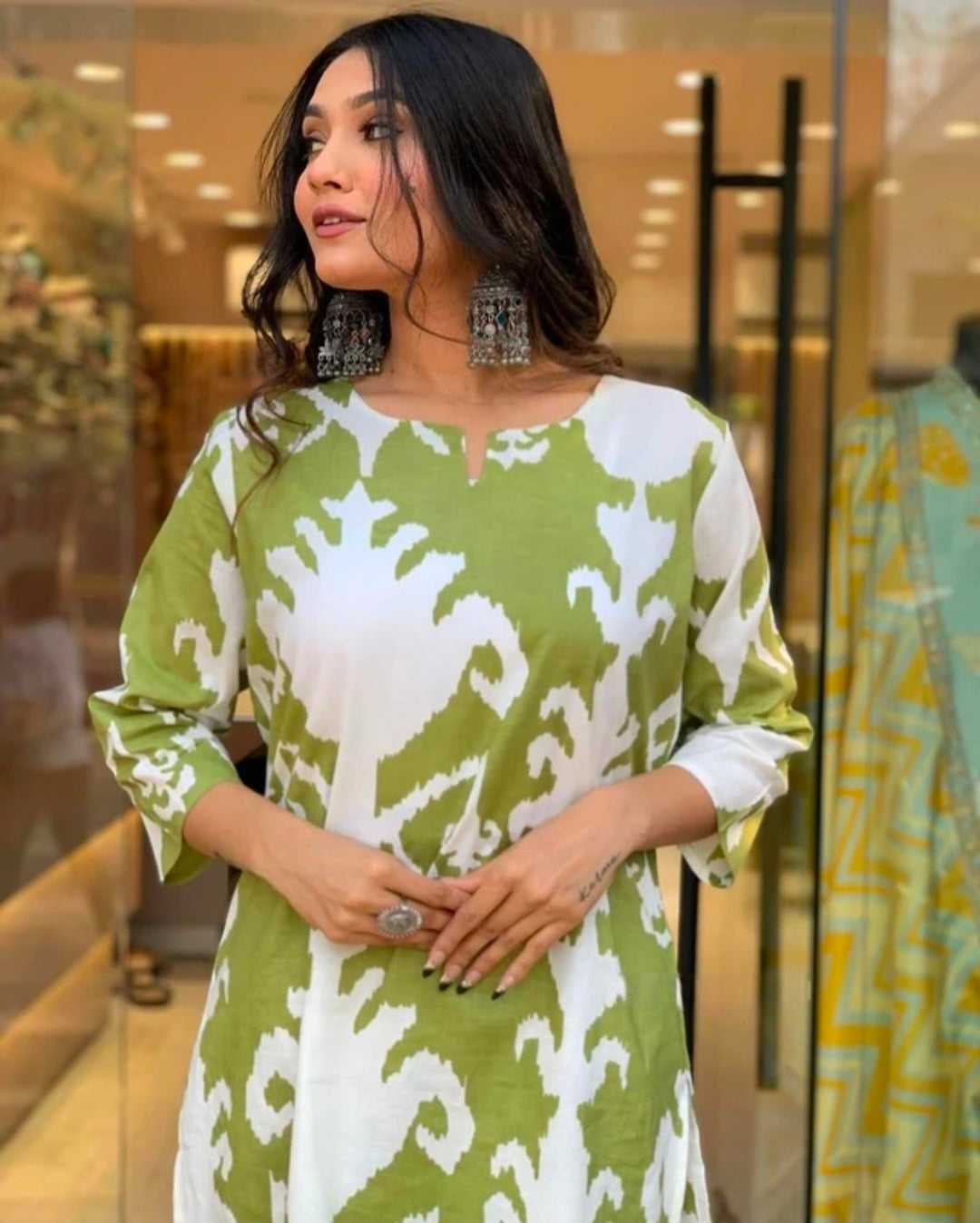 GREEN NIGHT DRESS