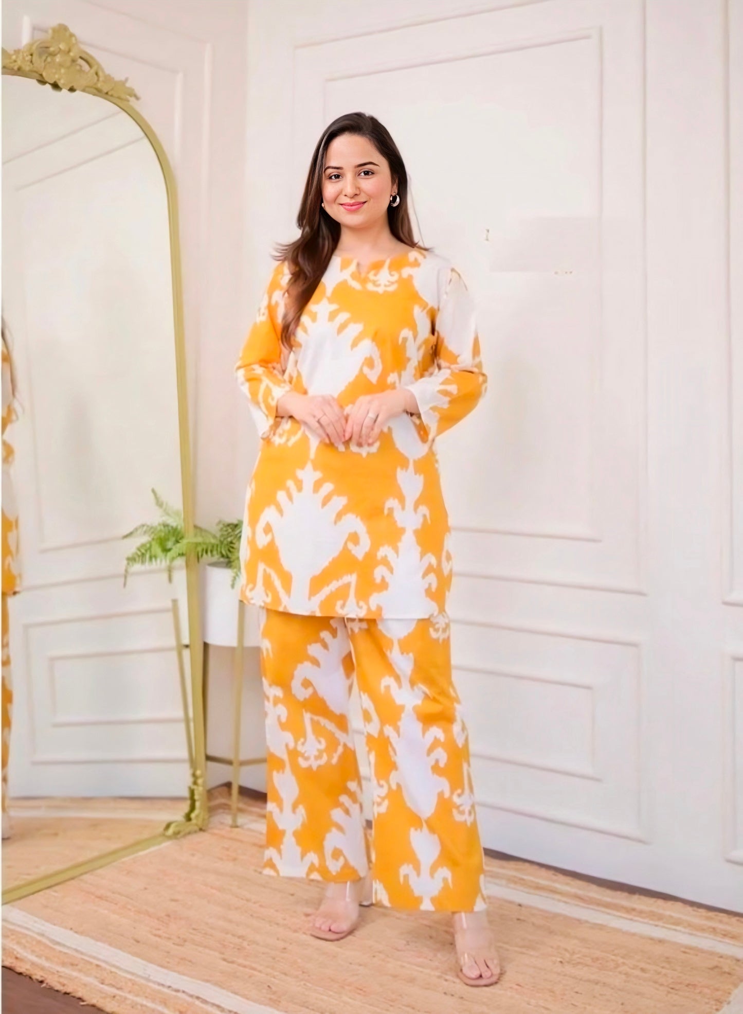 YELLOW NIGHT DRESS
