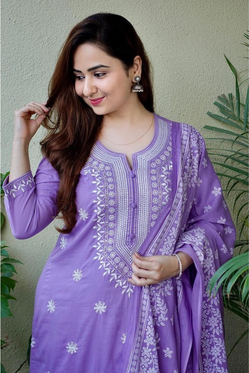 Suit set with dupatta
