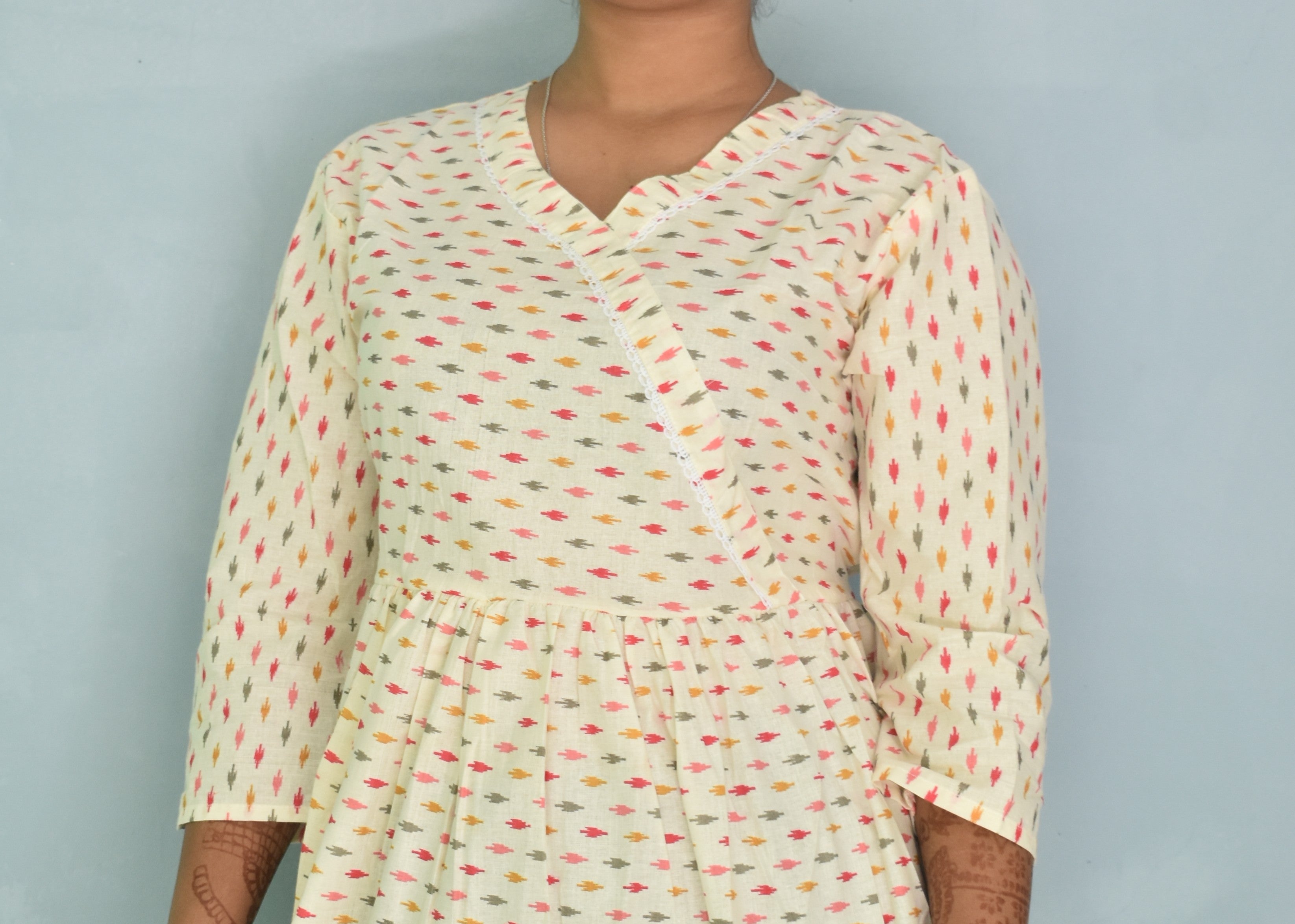 Chic Cotton Angrakha Short Kurti