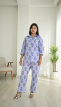 Floral Block-Print Cotton Co-ord Set