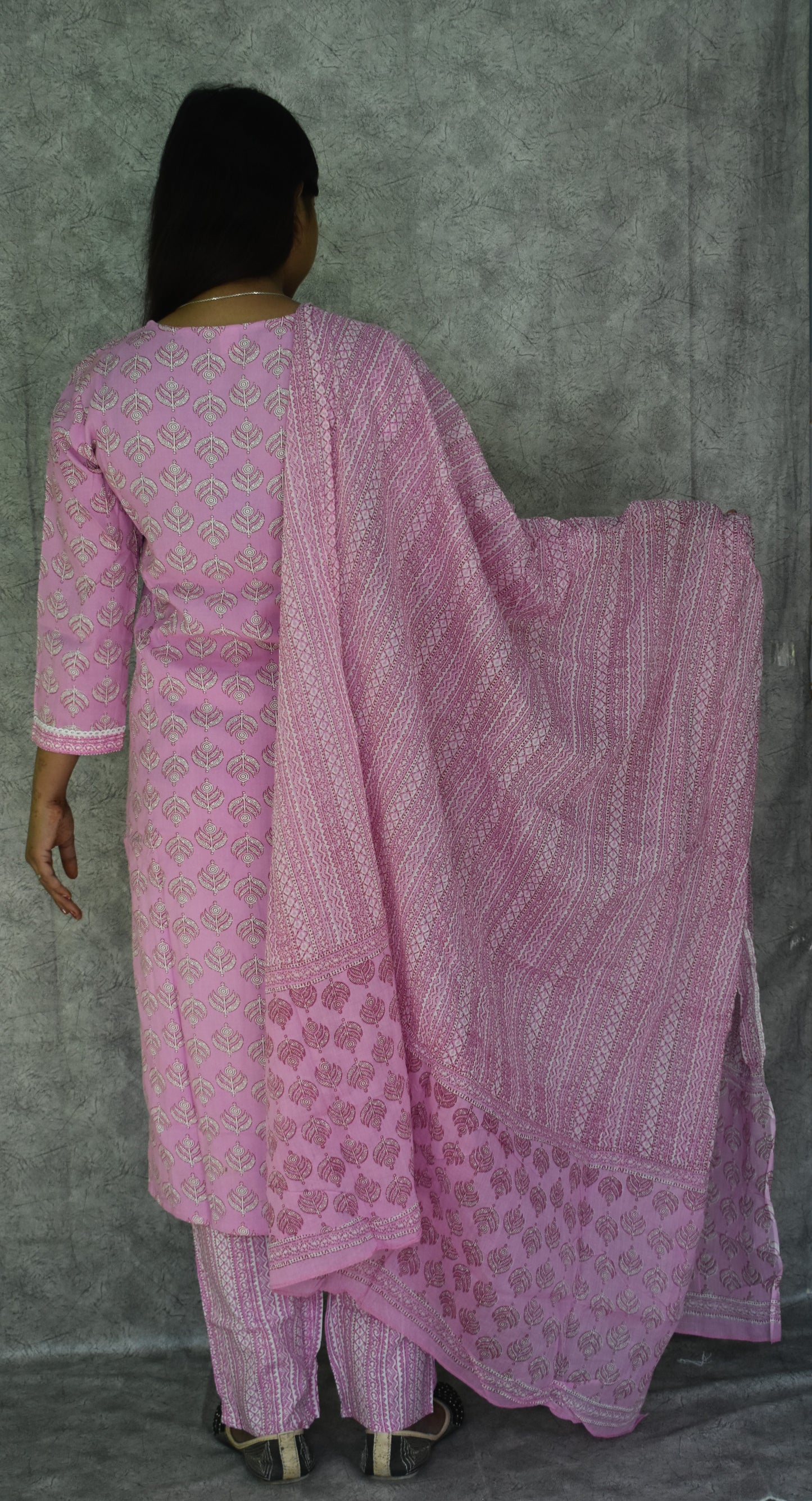 Pink Colour Kurta Set