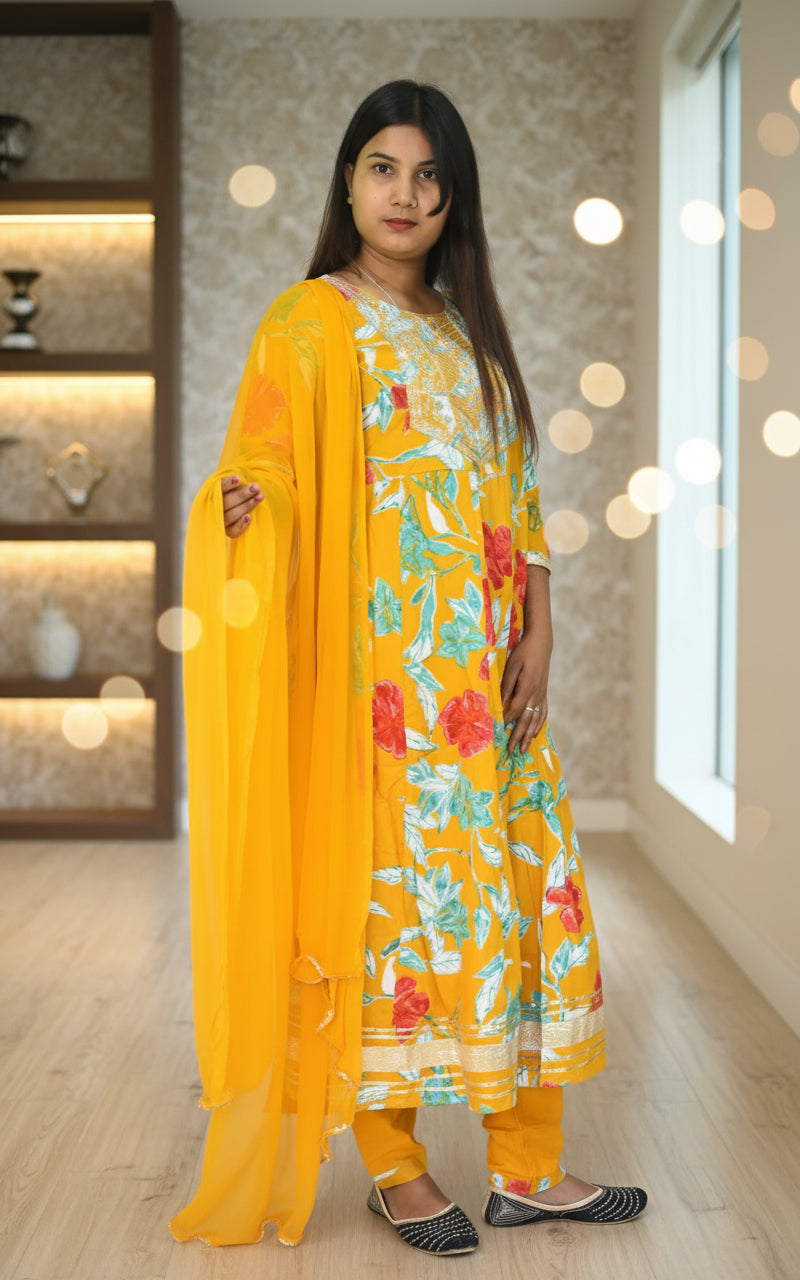 mustard yellow kurta set