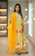 mustard yellow kurta set