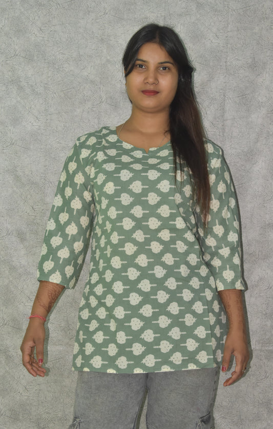 Cotton Printed Kurti A8
