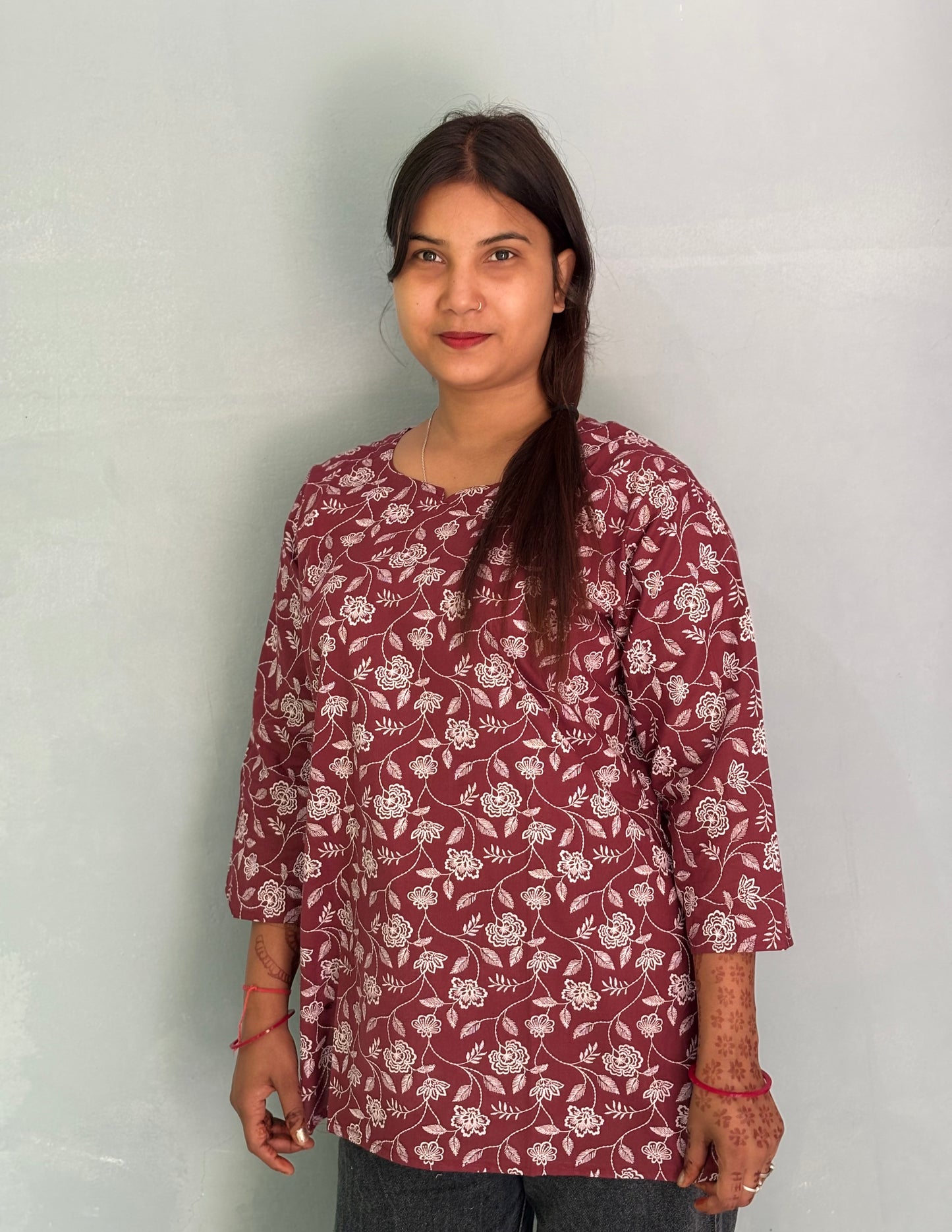 Cotton Printed Short Kurti