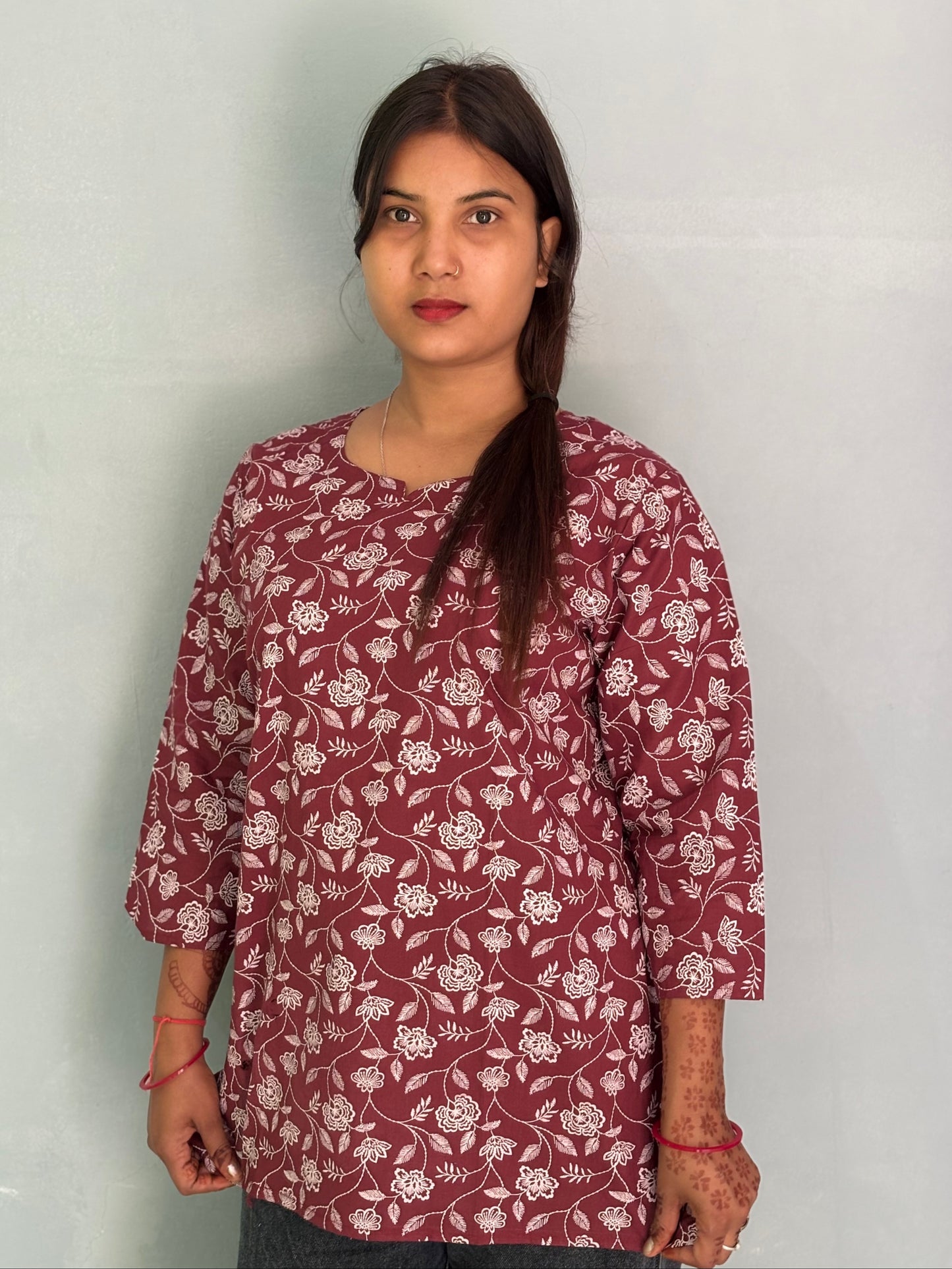 Cotton Printed Short Kurti