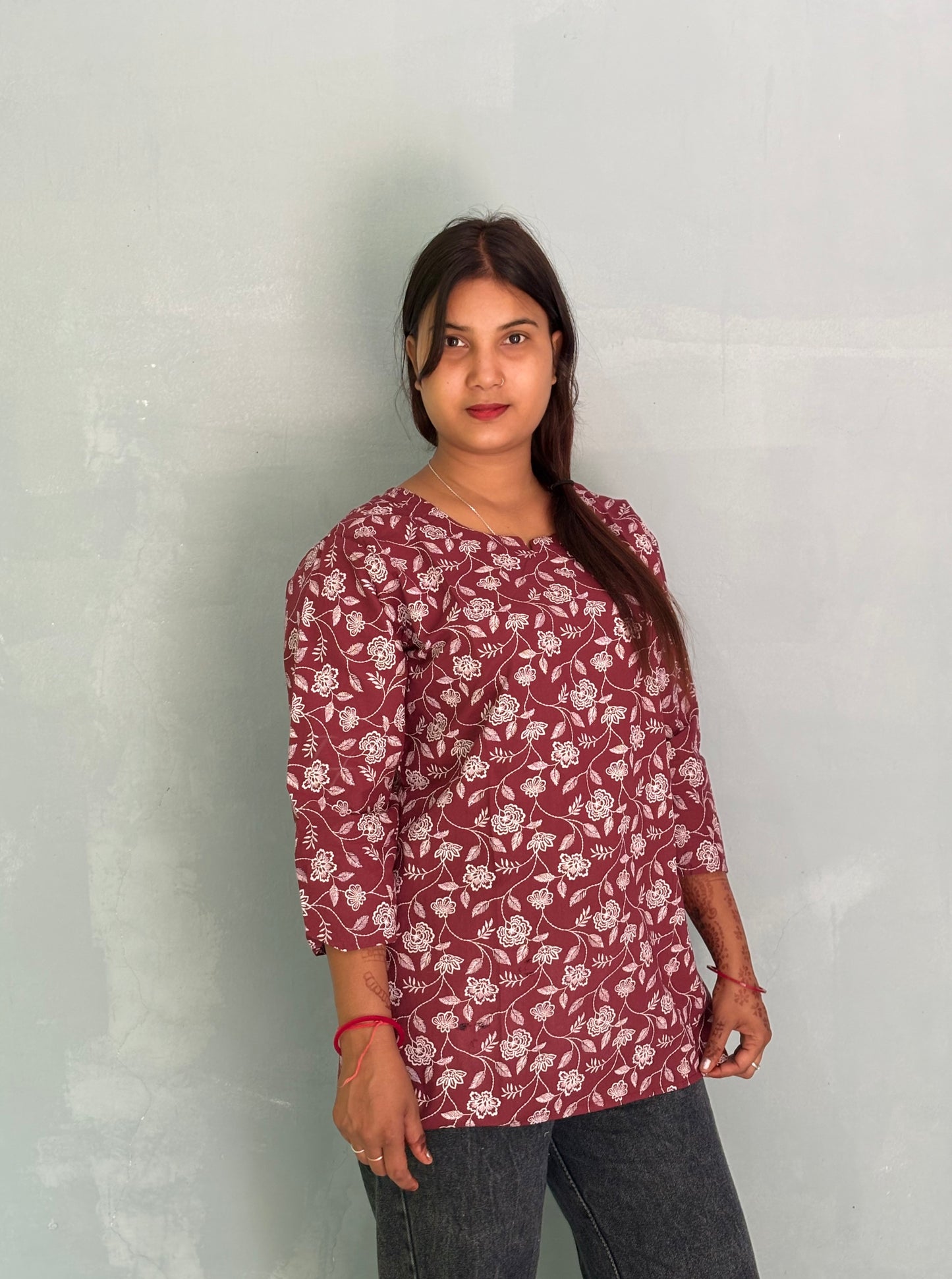 Cotton Printed Short Kurti