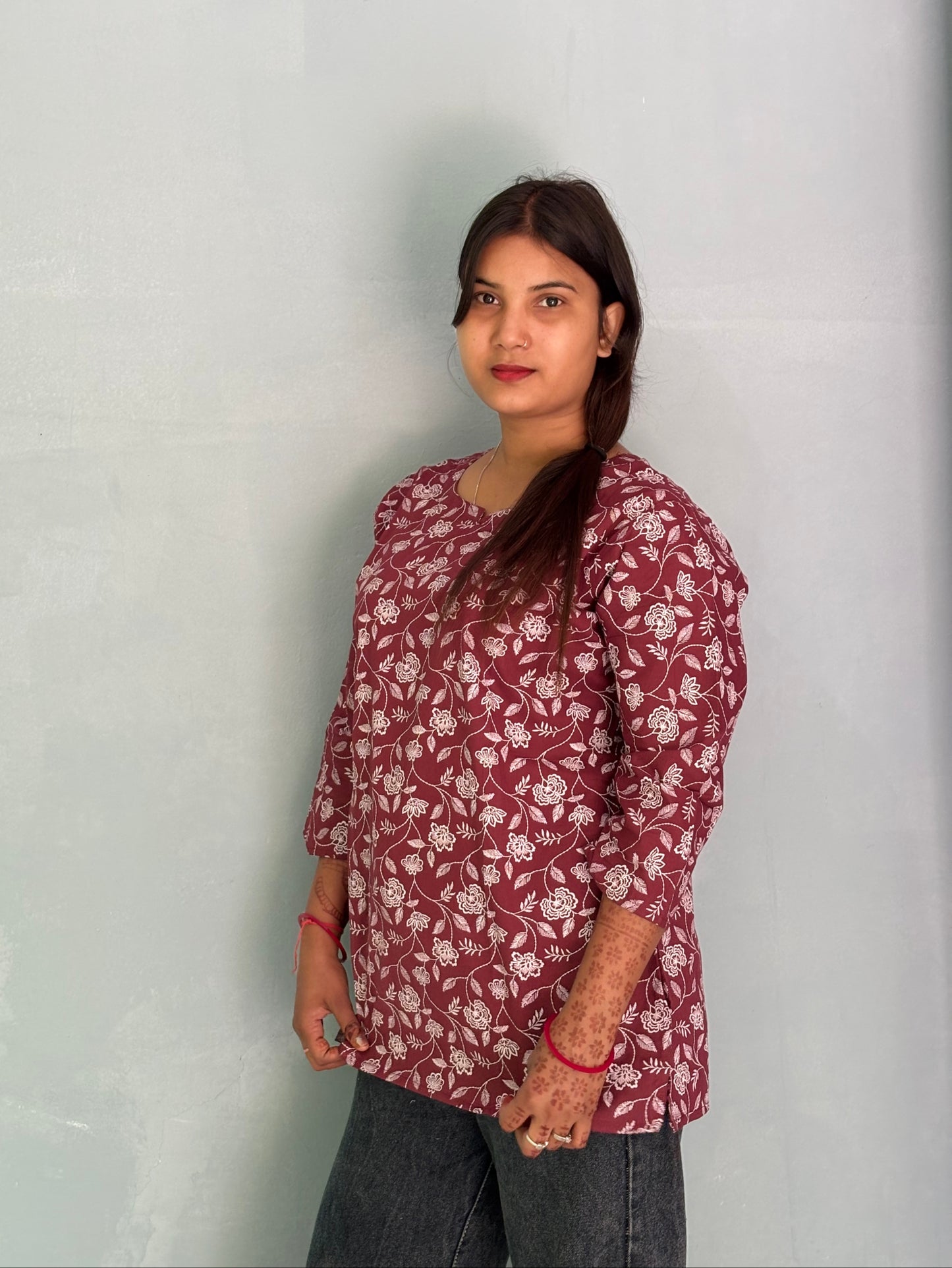 Cotton Printed Short Kurti