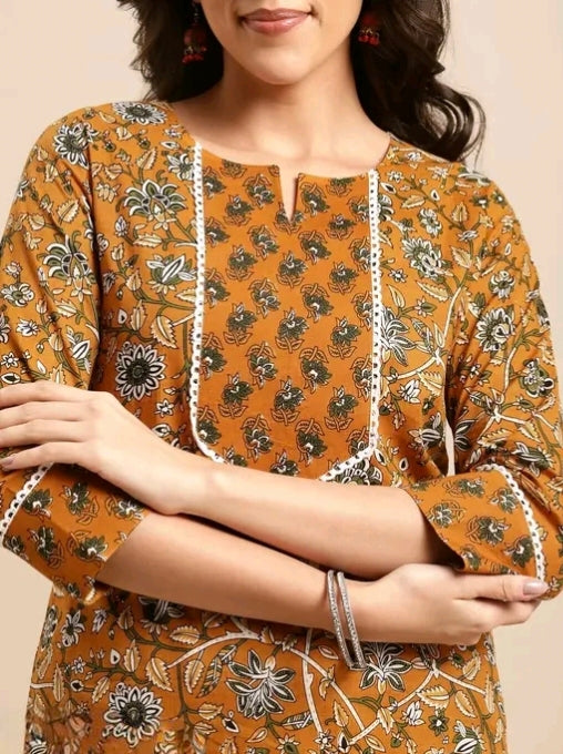 Attractive flower printed
Graceful Women Kurta Sets