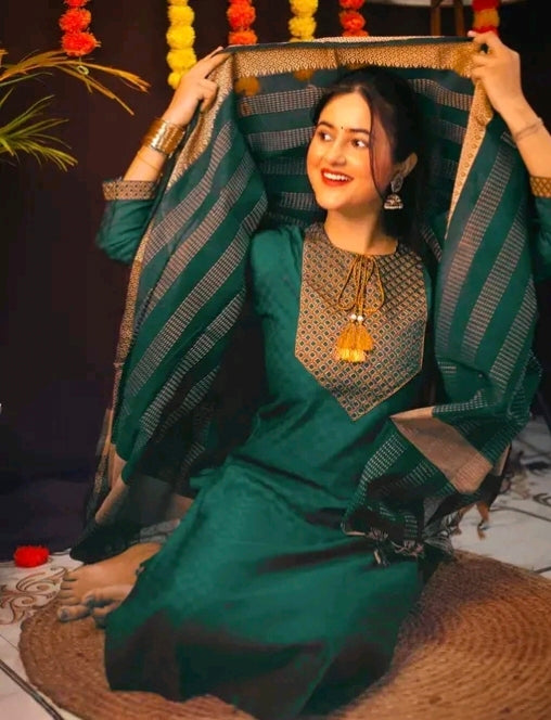 Kurti Pant with Dupatta For Women