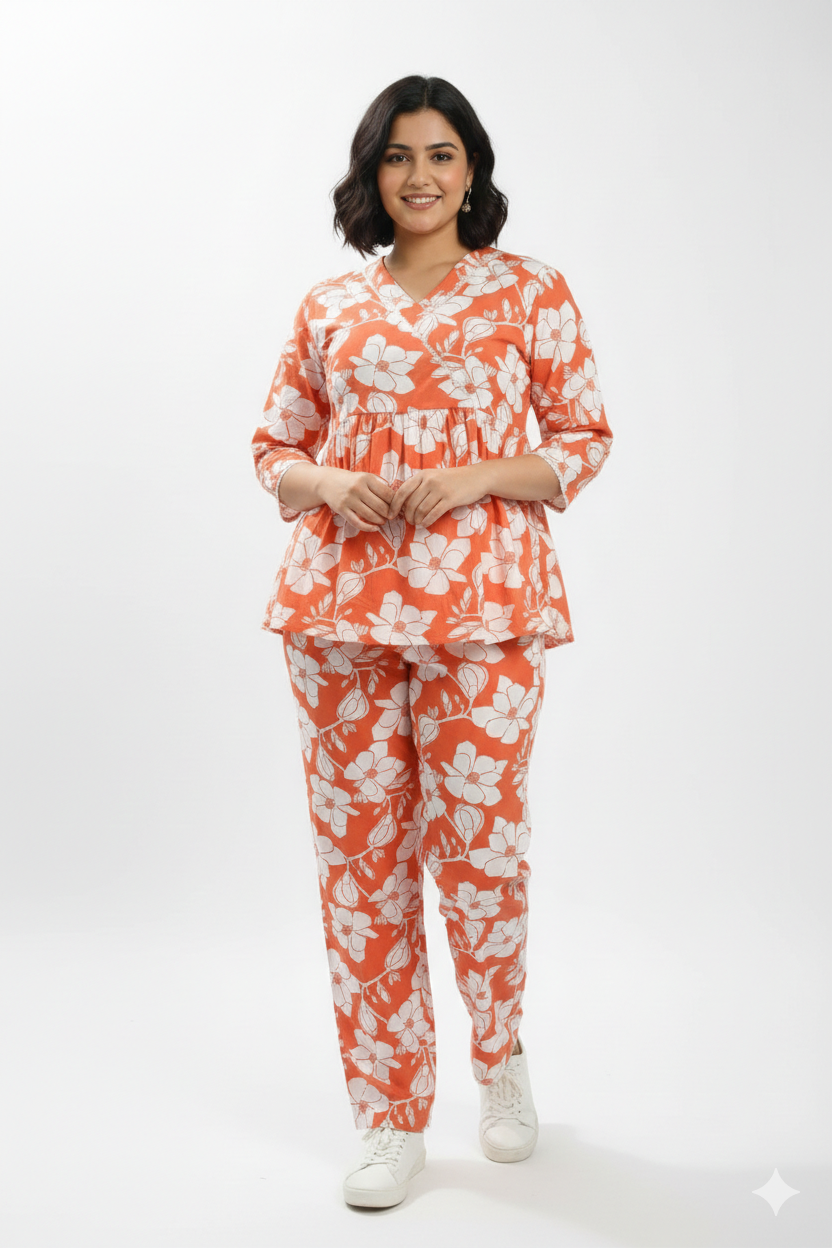 Orenge Co-ord Set