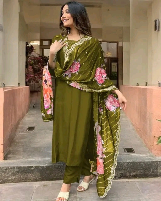 Kurta pant dupatta set