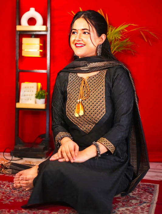 Tibra Attire Cotton Kurti Pant Set