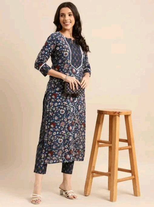 Attractive flower printed
Graceful Women Kurta Sets