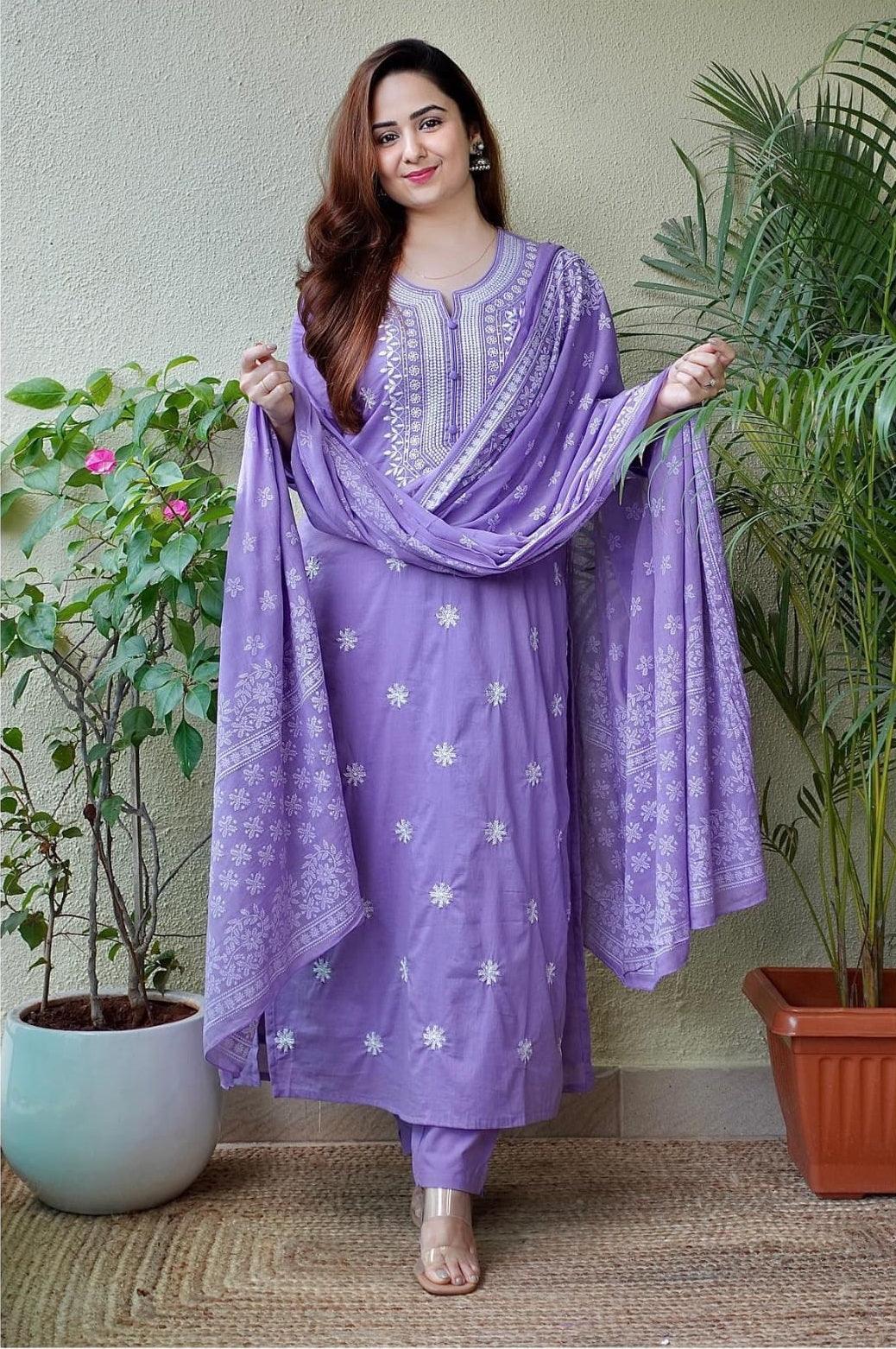 Suit set with dupatta