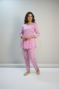 Pink Printed Co-Ord Set for Women