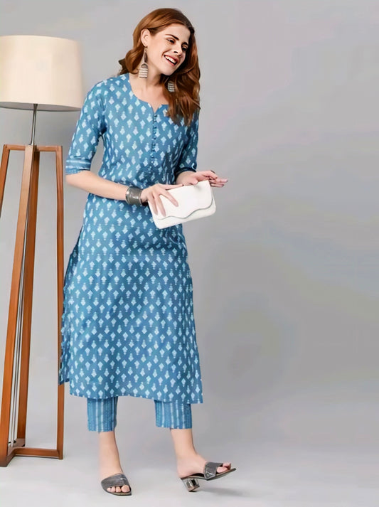 Attractive flower printed
Graceful Women Kurta Sets