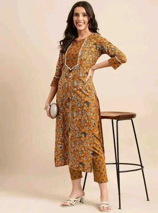 Attractive flower printed
Graceful Women Kurta Sets